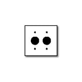 Leviton 88052 Urea 2 Gang Single Receptacle Wallplate